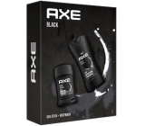 Axe Black 3v1 sprchový gel 250 ml + deodorant stick 50 ml, kosmetická sada pro muže