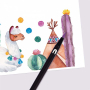 Apli Brush Marker štětcový fix se dvěma hroty pastelový 6 kusů, sada