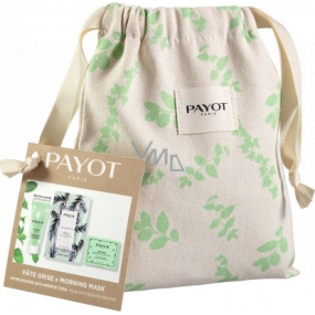 Payot Kit Maskné Morning Teens Dream Masque Purifikační čisticí maska proti nedokonalostem 19 ml + Pate Grise Jour denní zmatňující nemastný purifikační gel 30 ml + Pate Grise Papiers Matifiants matující papírky 50 kusů + pytlík, kosmetická sada 2022