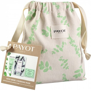 Payot Kit Maskné Morning Teens Dream Masque Purifikační čisticí maska proti nedokonalostem 19 ml + Pate Grise Jour denní zmatňující nemastný purifikační gel 30 ml + Pate Grise Papiers Matifiants matující papírky 50 kusů + pytlík, kosmetická sada 2022