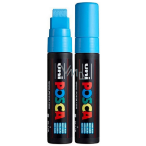 Posca Univerzální akrylátový popisovač s extrémně širokým, rovným hrotem 15 mm Světle modrá PC-17K