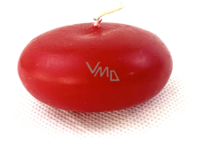Červená plovoucí svíčka čočka 4,5 cm 1 kus