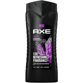 Axe Excite 3v1 sprchový gel na tělo, vlasy a obličej pro muže 400 ml