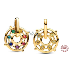 Charm Sterlingové stříbro 925 Čakra - Mini medailon, přívěsek na symbol