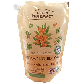 Green Pharmacy Rakytník a lípa tekuté mýdlo náhradní náplň 460 ml