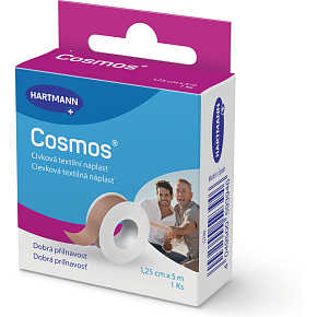 Cosmos Cívková pevná náplast 1,25 cm × 5 m, 1 ks