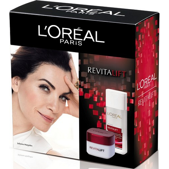 Loreal Paris Revitalift denní krém 50 ml + mléko 200 ml, kosmetická sada