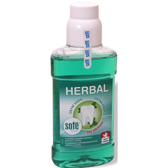 Soté Dent Herbal ústní voda bez alkoholu 250 ml
