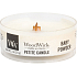 WoodWick Baby Powder - Dětský pudr vonná svíčka s dřevěným knotem petite 31 g