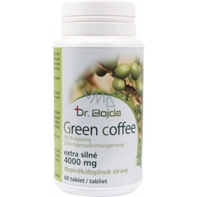 Dr.Bojda Green Coffee zelená káva extra silná k snižování hmotnosti 4000 mg 60 tablet