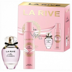 La Rive in Flames parfémovaná voda pro ženy 90 ml + deodorant sprej 150 ml, dárková sada