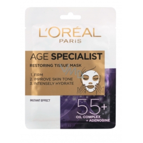 Loreal Paris Age Specialist 55+ obnovující textilní maska 30 g