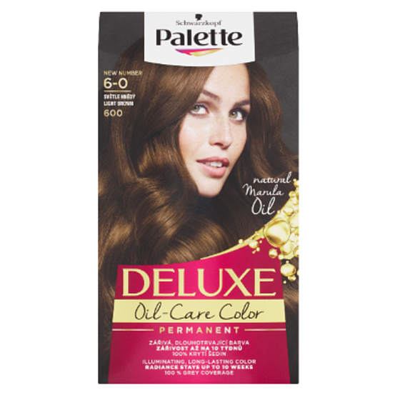 Schwarzkopf Palette Deluxe barva na vlasy 6-0 Světle hnědý 115 ml
