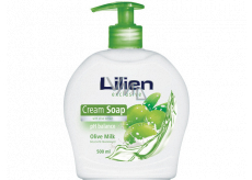 Lilien Exclusive Olive Milk krémové tekuté mýdlo dávkovač 500 ml