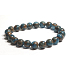 Jaspis Cloisonne Blue náramek elastický přírodní kámen, kulička 8 mm / 16 - 17 cm