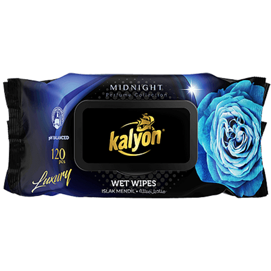 Kalyon Luxury Midnight luxusní vlhčené ubrousky 120 kusů