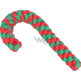 Trixie Xmas Candy Cane vánoční hračka uzlovaná hůlka 19 cm