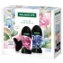 Palmolive Sparkling Bloom Midnight Rose & Iced Peony sprchový gel 250 ml + Enchanted Orchid & Warm Vanilla sprchový gel 250 ml + masážní pomůcka Gua sha na obličej, kosmetická sada pro ženy