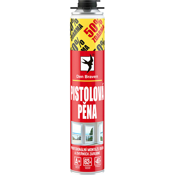 Den Braven RL pistolová montážní pěna, 500+250 ml