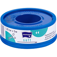 Matopat Soft náplast na cívce, 1,25 cm × 5 m