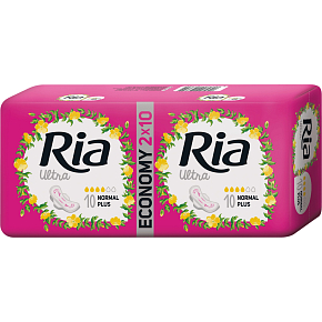 Ria Ultra Normal Plus hygienické vložky 2 x 10 kusů