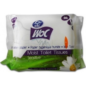 Uni Woc Aloe Vera a Heřmánek Sensitive vlhčený toaletní papír 70 kusů
