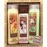 Bohemia Gifts Alfons Mucha Med a obilí krémový sprchový gel 200 ml + toaletní mýdlo s glycerinem s extrakty z listů oliv a citrusu 125 g + oliva a citrusy krémový sprchový gel 200 ml, kosmetická sada
