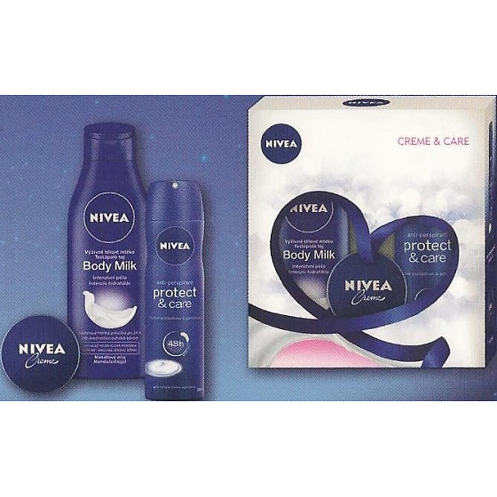 Nivea Body Milk tělové mléko 250 ml + antiperspirant sprej 150 ml + krém 30 ml, kosmetická sada