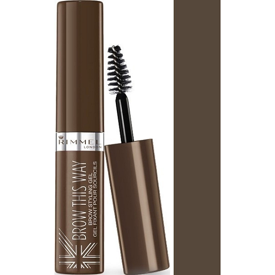 Rimmel London Brow This Way Brow Styling gel na obočí 003 Dark Brown 5 ml