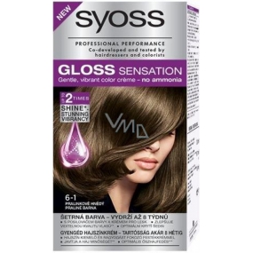 Syoss Gloss Sensation Šetrná barva na vlasy bez amoniaku 6-1 Pralinkově hnědý 115 ml