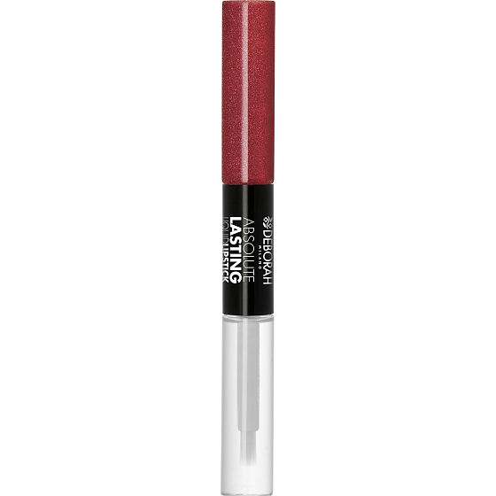Deborah Milano Absolute Lasting Liquid Lipstick 2v1 rtěnka a lesk na rty 11 Pearly Burgundy 2 x 4 ml