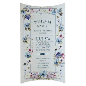 Bohemia Gifts Blue Spa s glycerinem Extrakt z mořských řas ručně vyrobené toaletní mýdlo v papírové krabičce 100 g