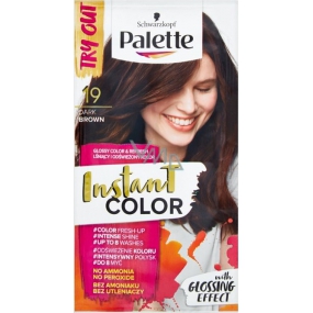 Schwarzkopf Palette Instant Color postupně smývatelná barva na vlasy 19 Tmavě hnědý 25 ml