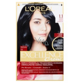 Loreal Paris Excellence Creme barva na vlasy 1.1 Temně černá