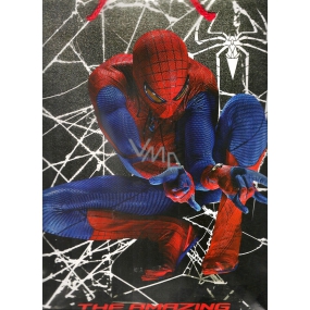 Ditipo Dárková papírová taška 32 x 12 x 26 cm Spiderman s pavučinou