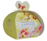 English Soap Bílý Jasmín & Santalové dřevo přírodní parfémované mýdlo s bambuckým máslem 3 x 20 g