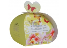 English Soap Bílý Jasmín & Santalové dřevo přírodní parfémované mýdlo s bambuckým máslem 3 x 20 g