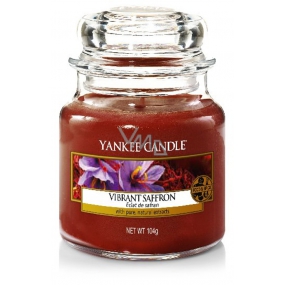 Yankee Candle Vibrant Saffron - Živoucí šafrán vonná svíčka Classic malá sklo 104 g