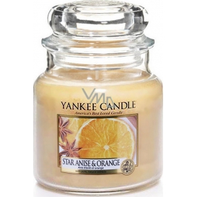 Yankee Candle Star Anise & Orange - Anýz a pomeranč vonná svíčka Classic malá sklo 104 g