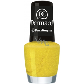 Dermacol Nail Polish Mini Summer Collection lak na nehty 09 Dazzling Sun 5 ml