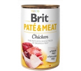 Brit Paté & Meat Kuře a hovězí maso čisté masové paté kompletní krmivo pro psy 400 g