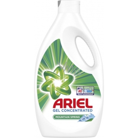 Ariel Mountain Spring tekutý prací gel pro čisté a voňavé prádlo bez skvrn 40 dávek 2,2 l