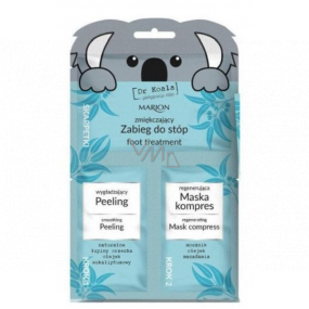 Marion Dr.Koala vyhlazující peeling nohou 6 ml a regenerační maska na nohy 6,5 ml