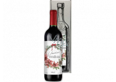 Bohemia Gifts Merlot Vánoční svařák červené dárkové víno 750 ml