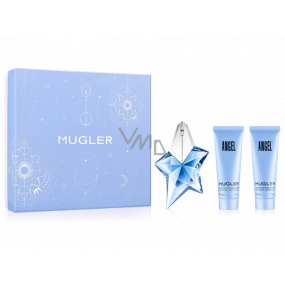 Thierry Mugler Angel parfémovaná voda pro ženy 25 ml + sprchový gel 50 ml + tělové mléko 50 ml, dárková sada pro ženy