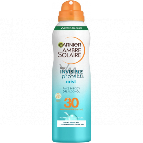 Garnier Ambre Solaire Invisible Protect OF30 mlha na opalování 200 ml