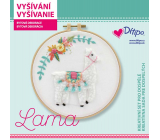 Ditipo Kreativní set pro dospělé - Vyšívání Lama 22 x 22 x 2,5 cm