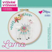 Ditipo Kreativní set pro dospělé - Vyšívání Lama 22 x 22 x 2,5 cm