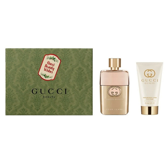Gucci Guilty pour Femme parfémovaná voda 50 ml + tělové mléko 50 ml, dárková sada pro ženy