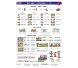 Ditipo Basic English II naučná tabule angličtiny A4 21,4 x 30 x 0,1 cm